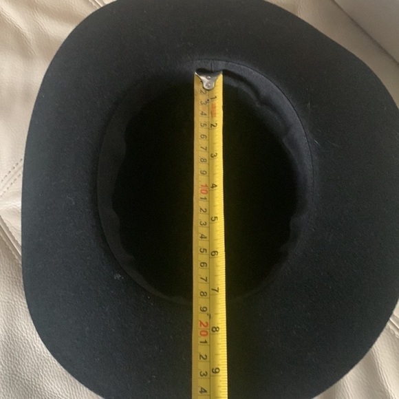 H & M fedora Felted Wool Hat black small bohemian‎ classic festive - Picture 10 of 12